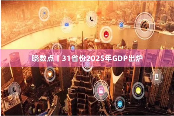 晓数点丨31省份2025年GDP出炉